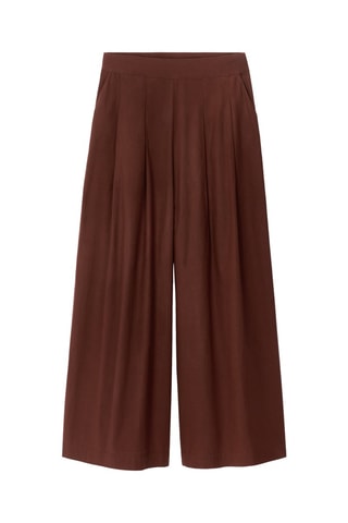 Pantalón ancho - Marrón