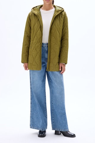 Anorak con capucha - Caqui