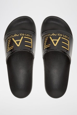 Claquettes vernies - Noir