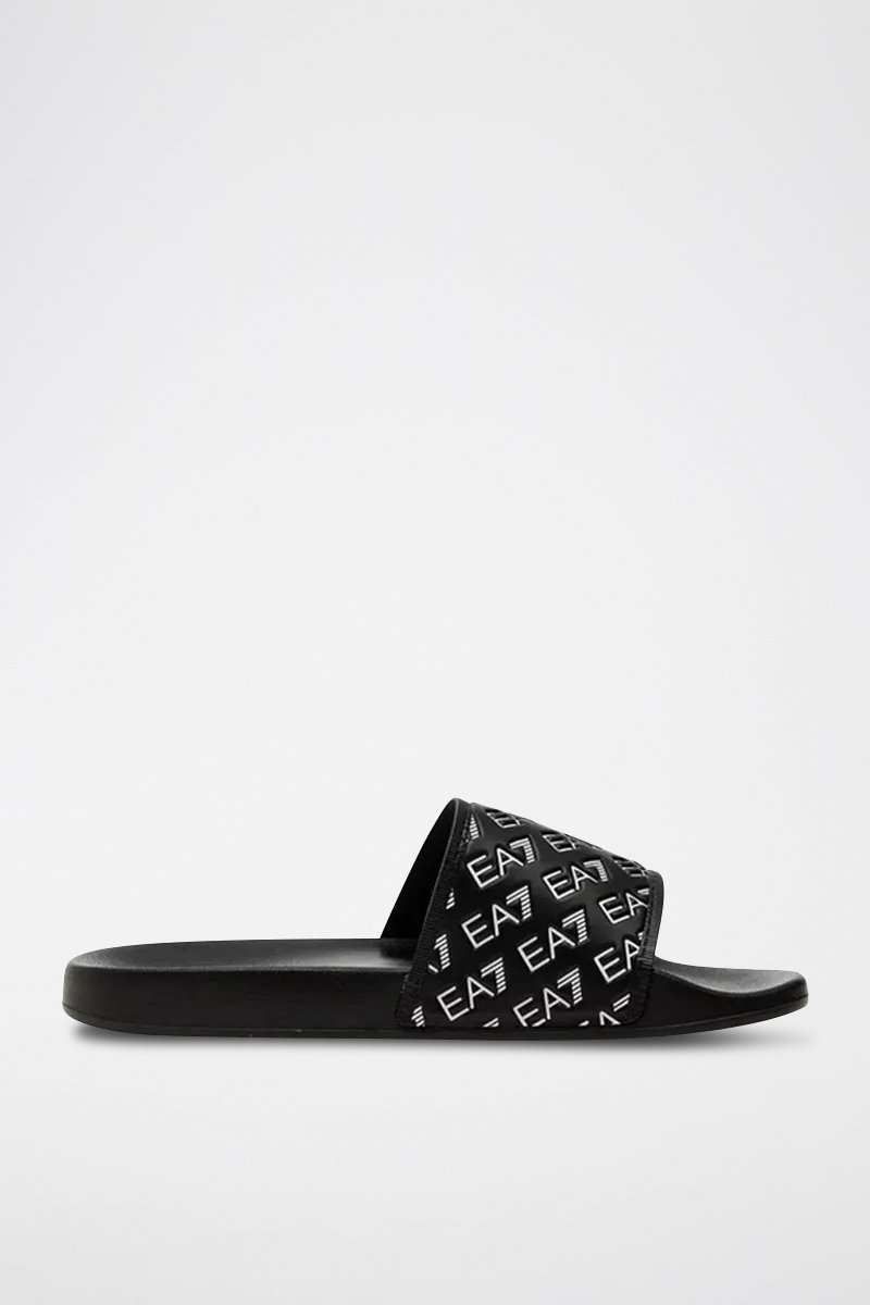 Ea7 Hombre Blanco/Negro Chanclas - Y