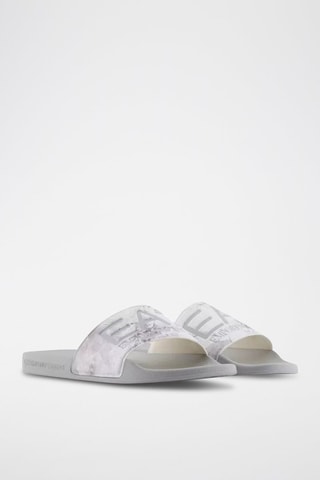 Claquettes - Gris et blanc