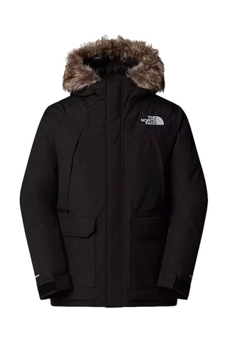 Parka à capuche - Noir et blanc