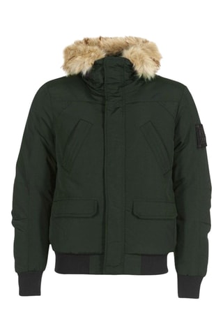 Bomber à capuche - Kaki
