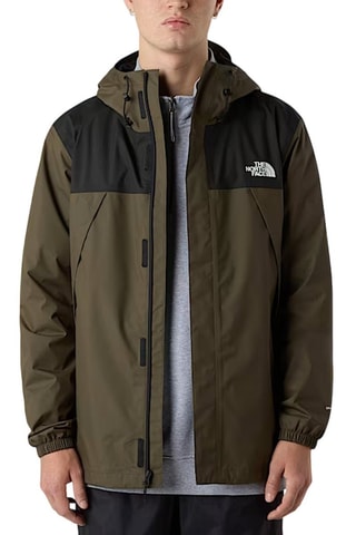Veste à capuche - Kaki et noir