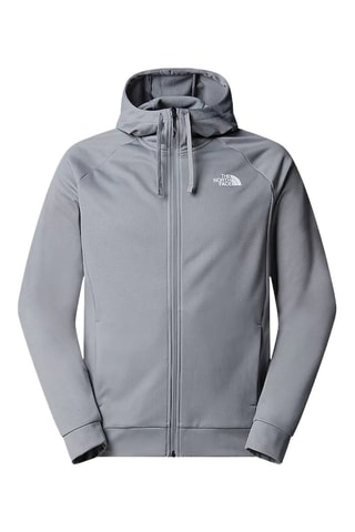Veste à capuche - Gris clair et blanc