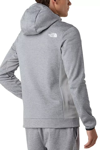 Veste à capuche - Gris chiné et blanc