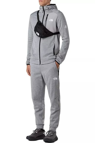 Veste à capuche - Gris chiné et blanc
