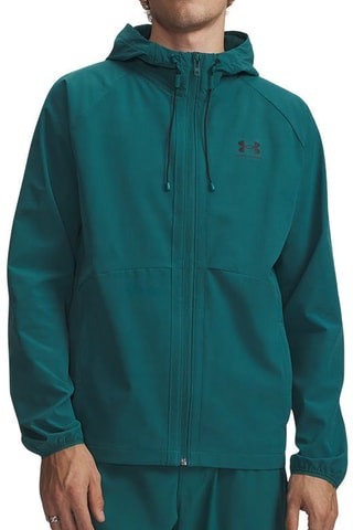 Veste de survêtement à capuche - Bleu canard