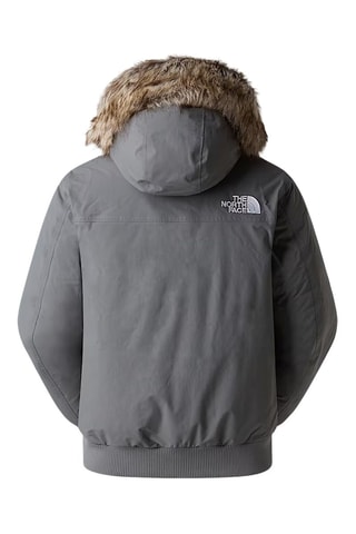 Bomber à capuche - Gris et blanc