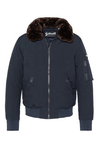 Bomber - Bleu marine et marron