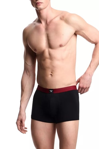 3 boxers - Noir, bordeaux et blanc