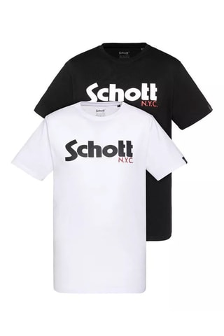 2 t-shirts standard - Noir et blanc
