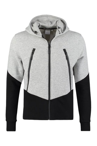 Sweat à capuche - Gris clair chiné