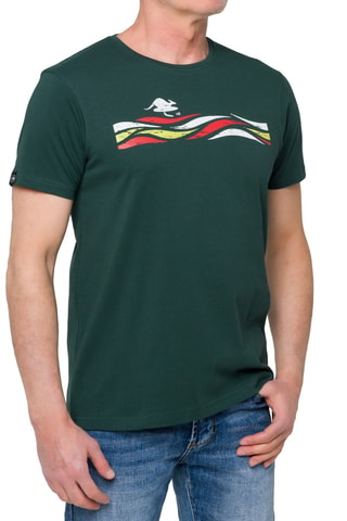 T-shirt Regular Twister - Donkergroen