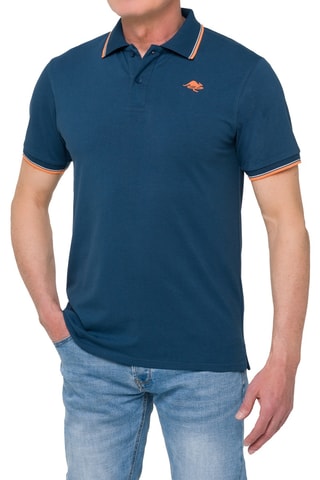 Polo Regular Amak - Indigo en oranje