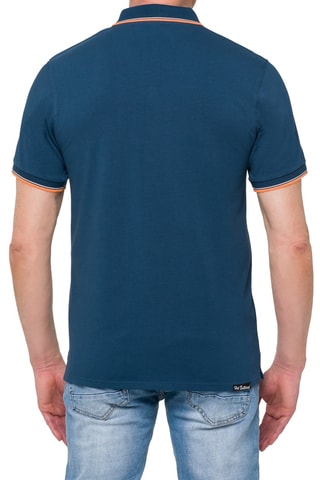 Polo Regular Amak - Indigo en oranje
