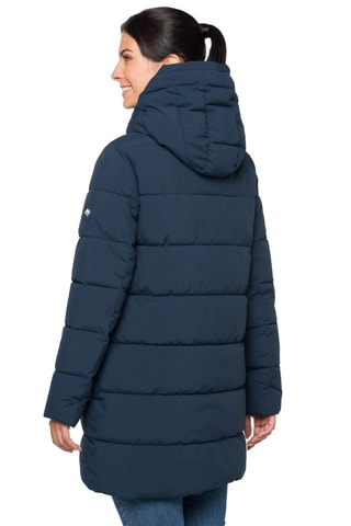 Gewatteerde Jas met Capuchon Florence - Marineblauw