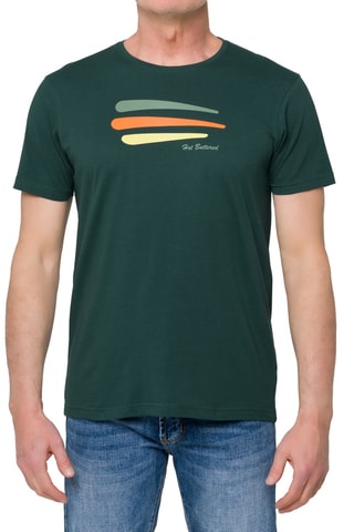 T-shirt Regular Balian - Donkergroen