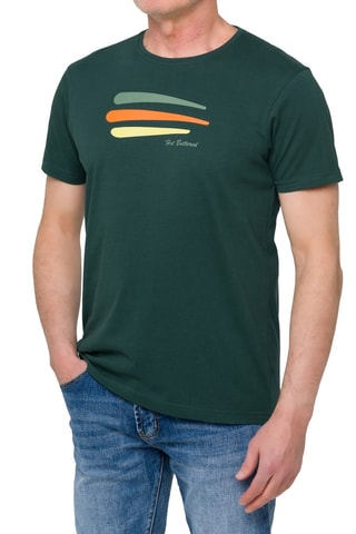 T-shirt Regular Balian - Donkergroen