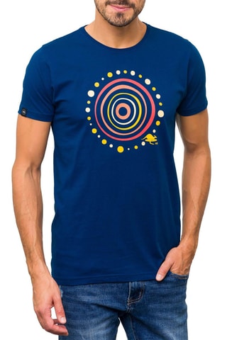 T-shirt Aboriginal - Blauw