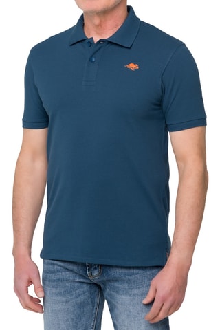 Polo Regular Stoney - Indigo en oranje