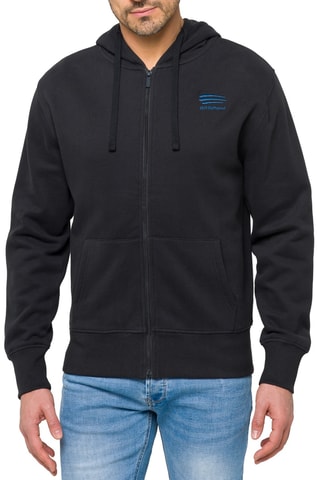 Sweater Regular met Capuchon Waisai - Zwart en indigo