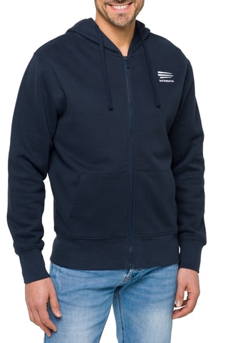 Sweater Regular met Capuchon Waisai - Marineblauw en beige