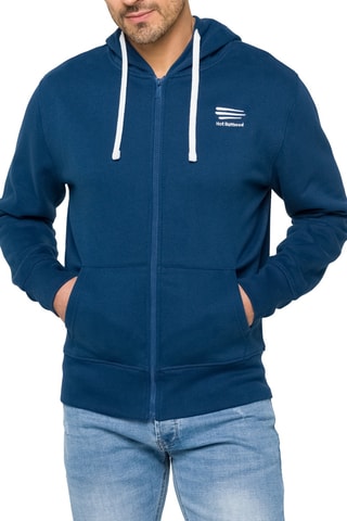 Sweater Regular met Capuchon Waisai - Beige en blauw