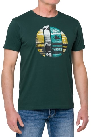 T-shirt Regular Break - Donkergroen
