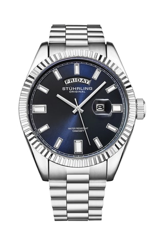 Reloj de cuarzo de acero - Plateado