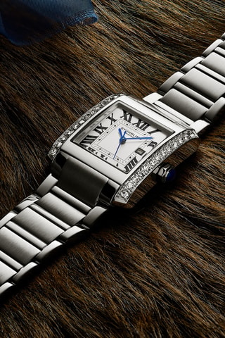 Reloj de cuarzo de acero - Plateado