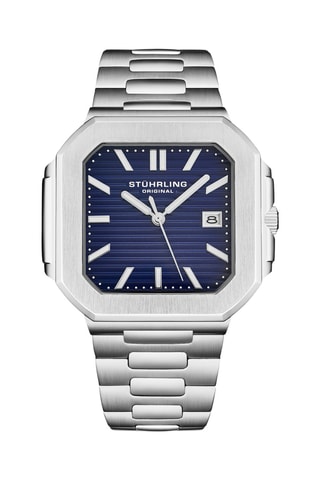 Reloj de cuarzo de acero - Plateado