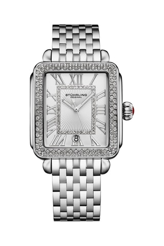 Reloj de cuarzo de acero - Plateado