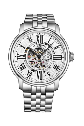 Reloj automático de acero - Plateado