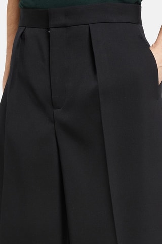 Short de lana virgen - Negro