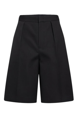 Short de lana virgen - Negro