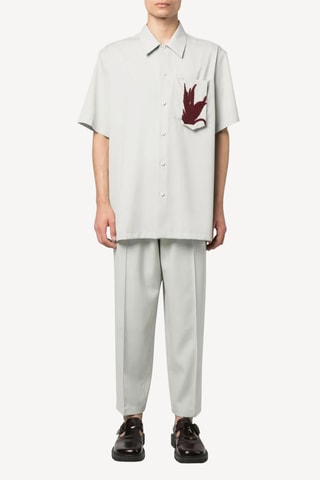 Camisa de lana virgen - Blanco