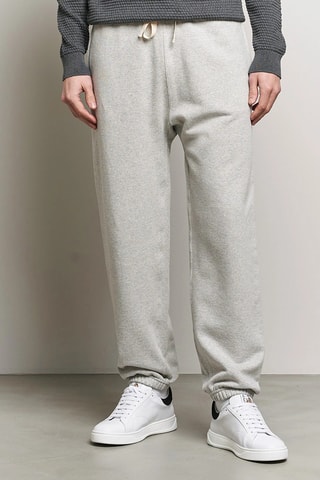 Jogging de lana virgen - Gris jaspeado