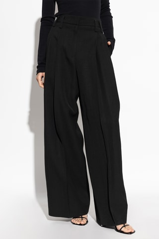 Pantalón de seda - Negro