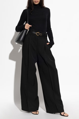 Pantalón de seda - Negro