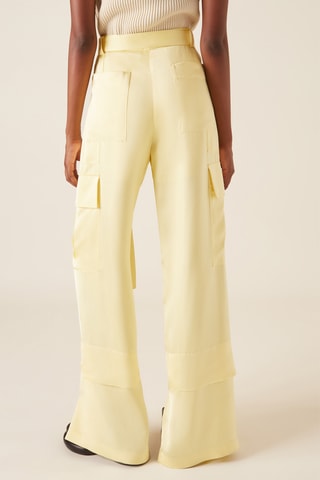 Pantalón de tiro alto - Amarillo