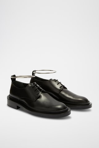 Derbies de piel bovina - Negro