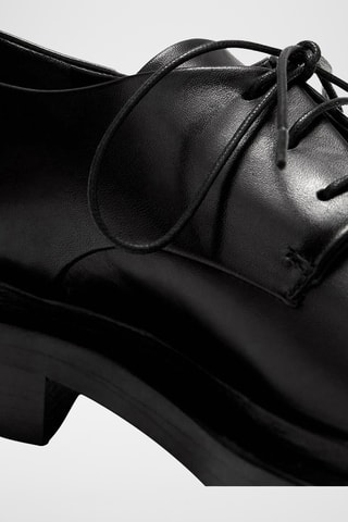 Derbies de piel bovina - Negro