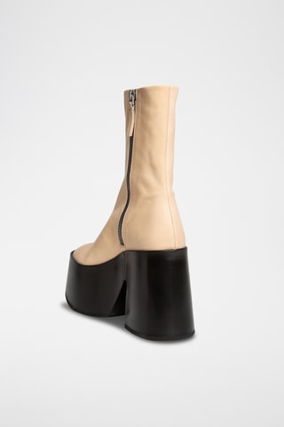 Botines de piel - Negro