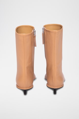 Botines de piel bovina - Marrón claro