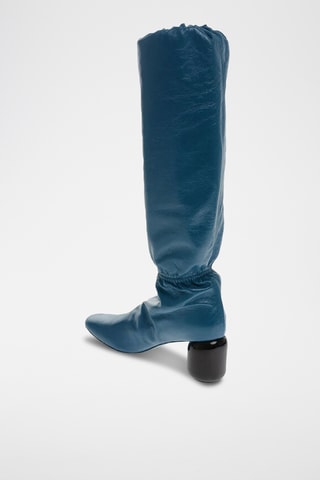 Botas de piel ovina - Azul marino