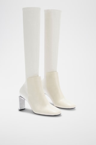 Botas de piel - Beige