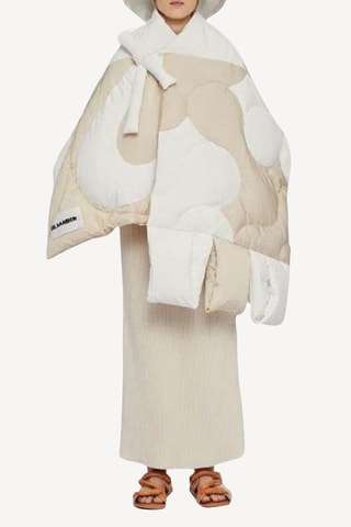 Bufanda - Blanco y beige