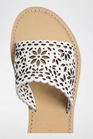 Mules en cuir - Blanc