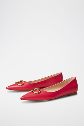 Ballerines en cuir de chèvre - Fuchsia